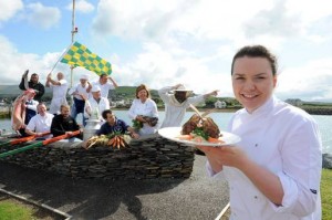 Student chef Liadan Sheehy, at the launch of the Dingle Food Festival