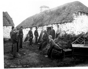 Family evicted during the Irish Potato Famine
