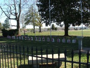 The small Confederate cemetery at Appomattox