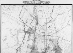 Map of the Battle of Gettysburg