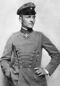 A picture of Manfred von Richthofen, 1917-1918. The Red Baron terrorized Allied aircraft between 1915-1918 scoring 80 confirmed kills.